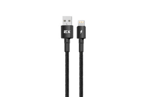 17579785 Кабель USB-8-pin 2A для зарядки телефона 1M круглый черный EX-K-1156 EXPLOYD