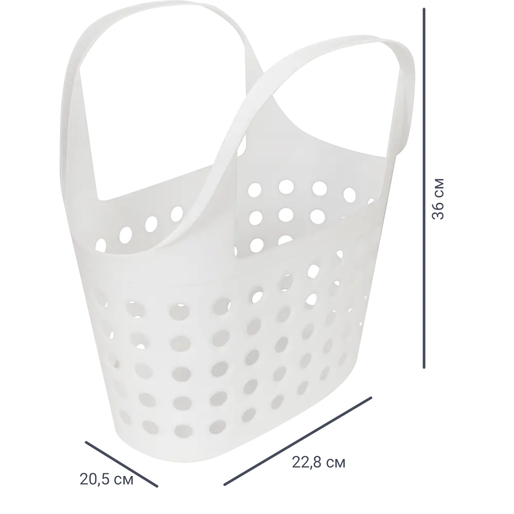 Корзинка Soft 7.6 л пластик цвет сиреневый BEROSSI STLM-2210590 - Вид №1