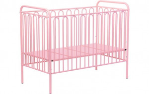 vpk-0001649.4 Кроватка детская Polini kids Vintage 150 металлическая, розовый ВПК (Тополь)