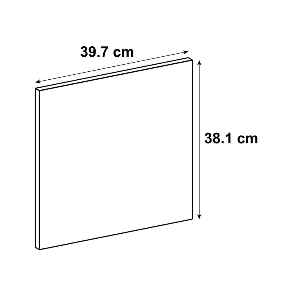 Фасад для кухонного ящика Фатеж 39.7x38.1 см Delinia ID ЛДСП цвет белый STLM-2090769 - Вид №8