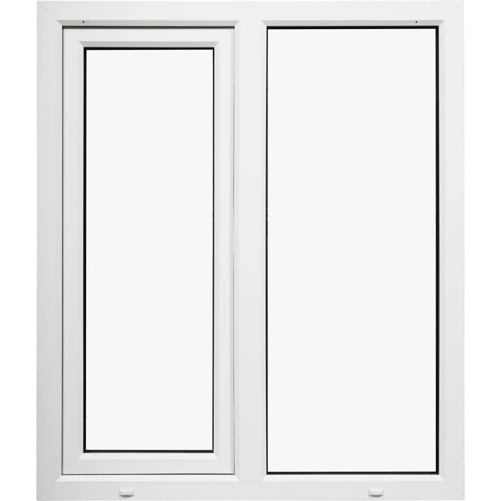 Пластиковое окно ПВХ VEKA одностворчатое 1270x1200 мм (ВхШ) однокамерный стеклопакет белый (с двух сторон) 84506494 STLM-2154746  - Вид №3