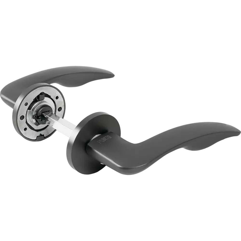 Дверные ручки PUNTO Marea графит для межкомнатных и входных дверей 85203510 STLM-0059867
