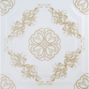 14589346 Плита потолочная экструдированная FX Ф1-019, 2 м2, цвет золотой