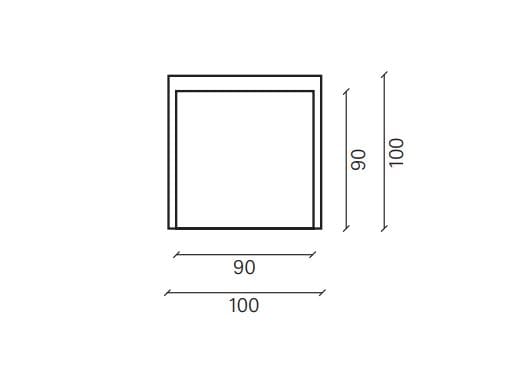 Дубовая квадратная столешница Devina Nais Mini-Free ARCH-00050378 - Вид №3