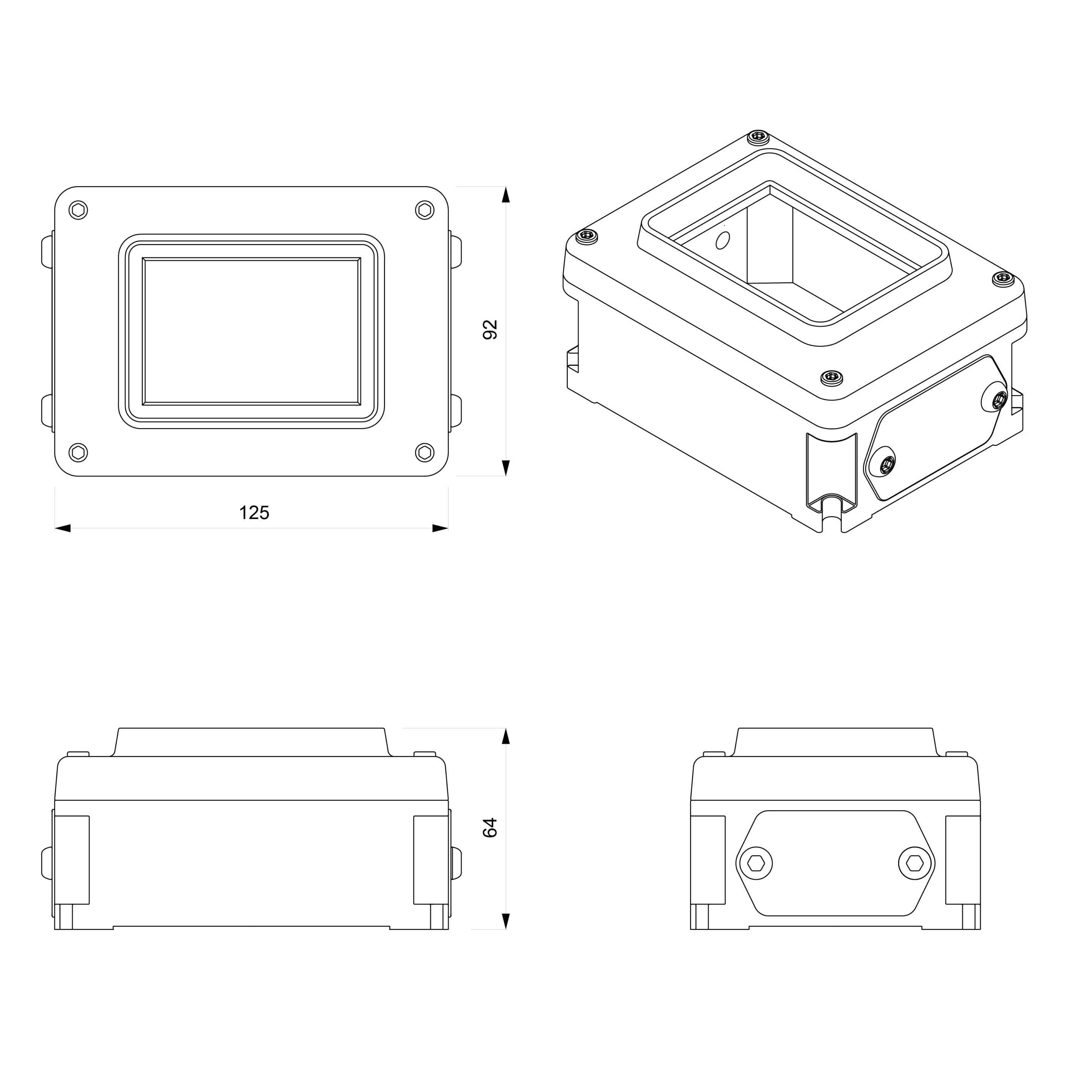 Коробка для электрической системы из натурального алюминия Genuit Silver ARCH-00114256 - Вид №14
