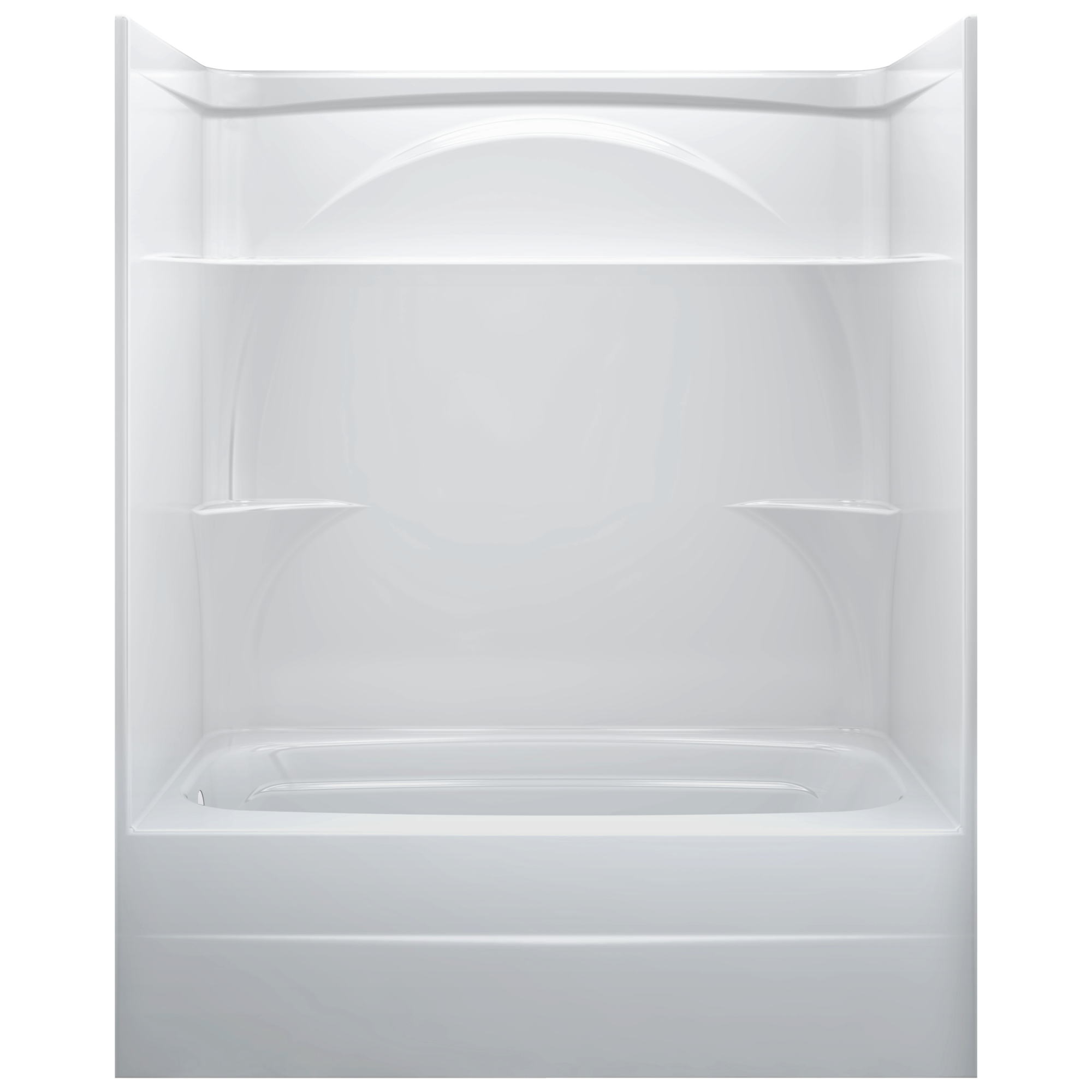 226032AL01 60 дюймов X 32 дюйма. Сплошная ванна для душа с левым сливом Delta Faucet Styla Глянцевая кость 