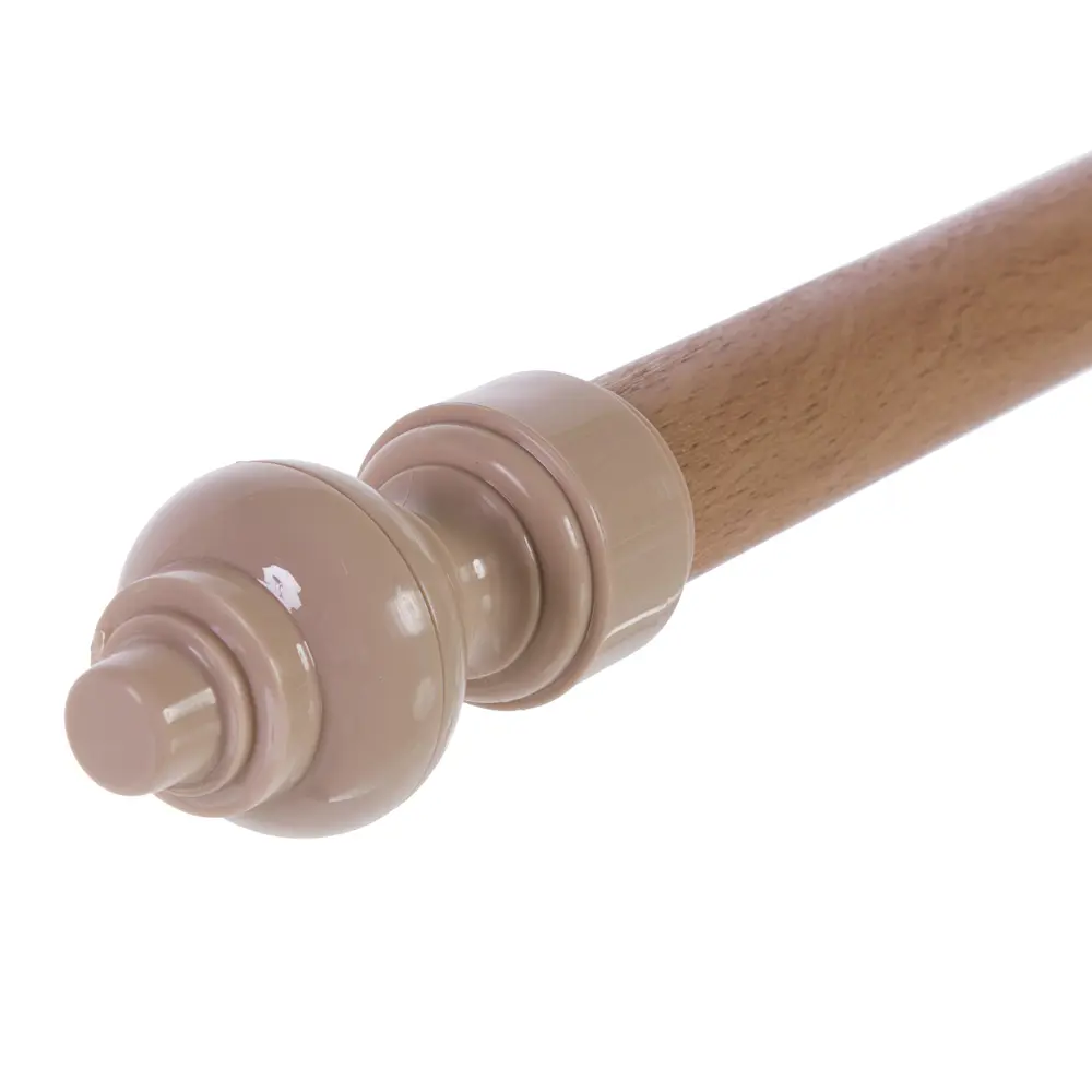 Карниз однорядный 200 см пластик цвет бук РУССКИЕ КАРНИЗЫ Стандарт STLM-2193011