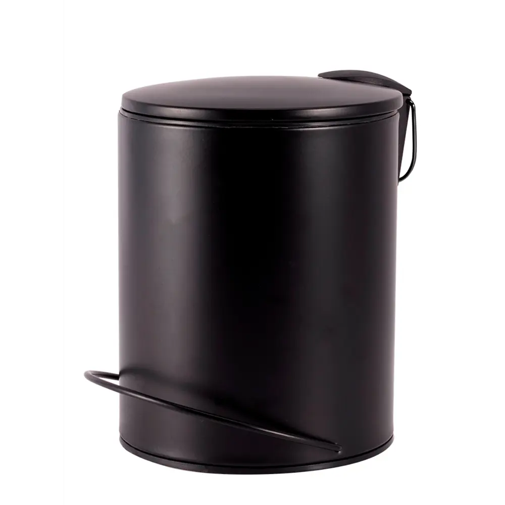 Мусорный бак 5 литров черный металл с ножным механизмом 89380882 Santreyd STLM-1583811 - Вид №1