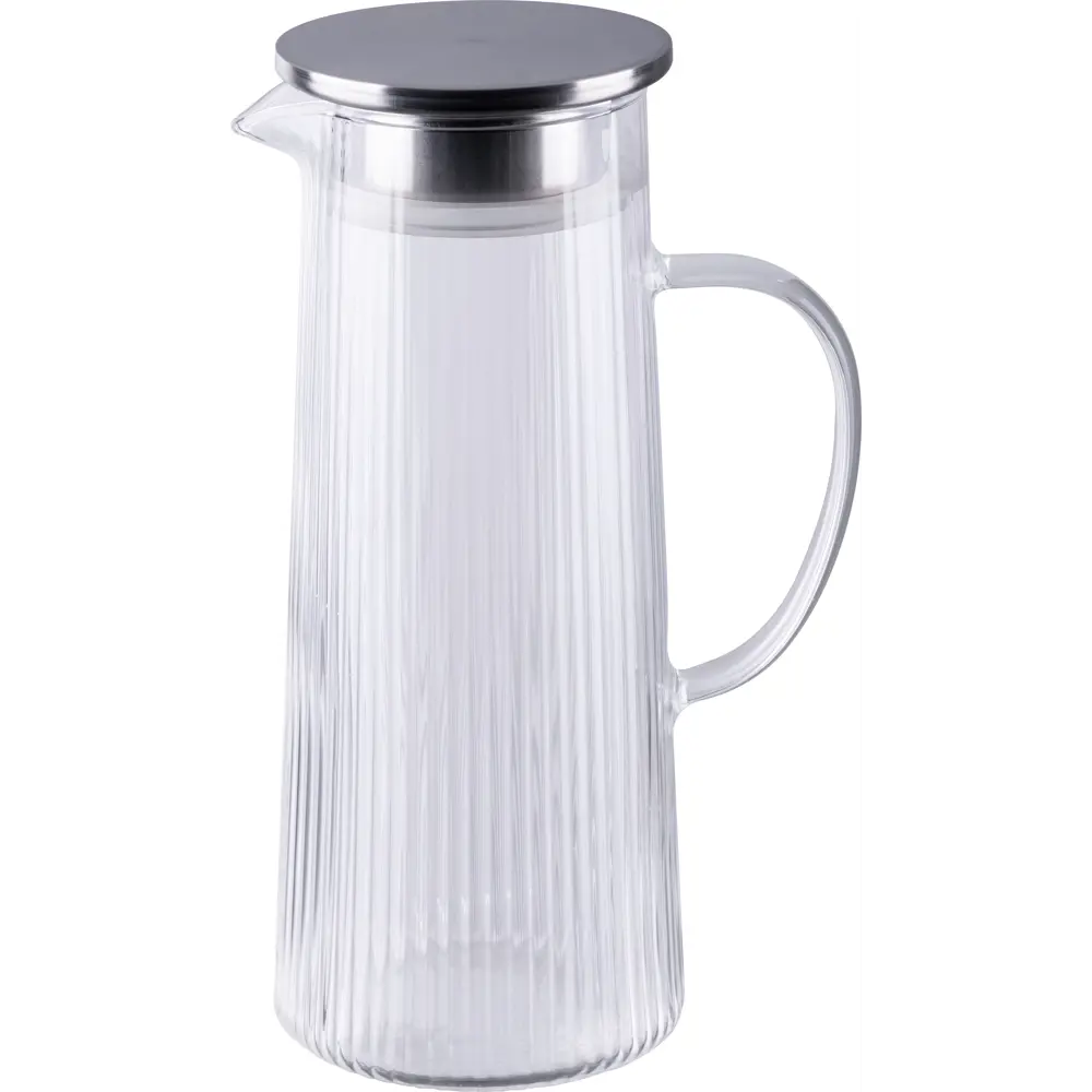 Кувшин Leonord 1.2 л с крышкой стекло цвет прозрачный Santreyd STLM-2076753 - Вид №1