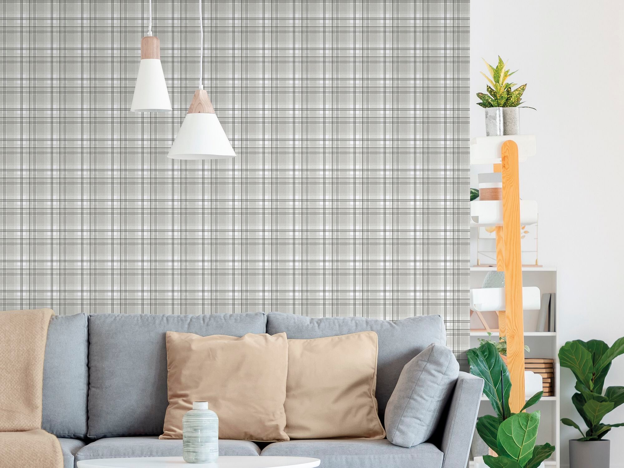 Клетчатые обои ICH Essential Stripes ARCH-00006749