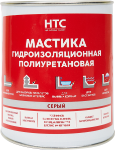 84783420 Мастика гидроизоляционная полиуретановая 1 кг цвет серый STLM-0055072 HTC