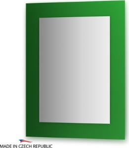 Cz 0612 Зеркало с фацетом 10 мм на зеленом основании 70Х90 см FBS Colora