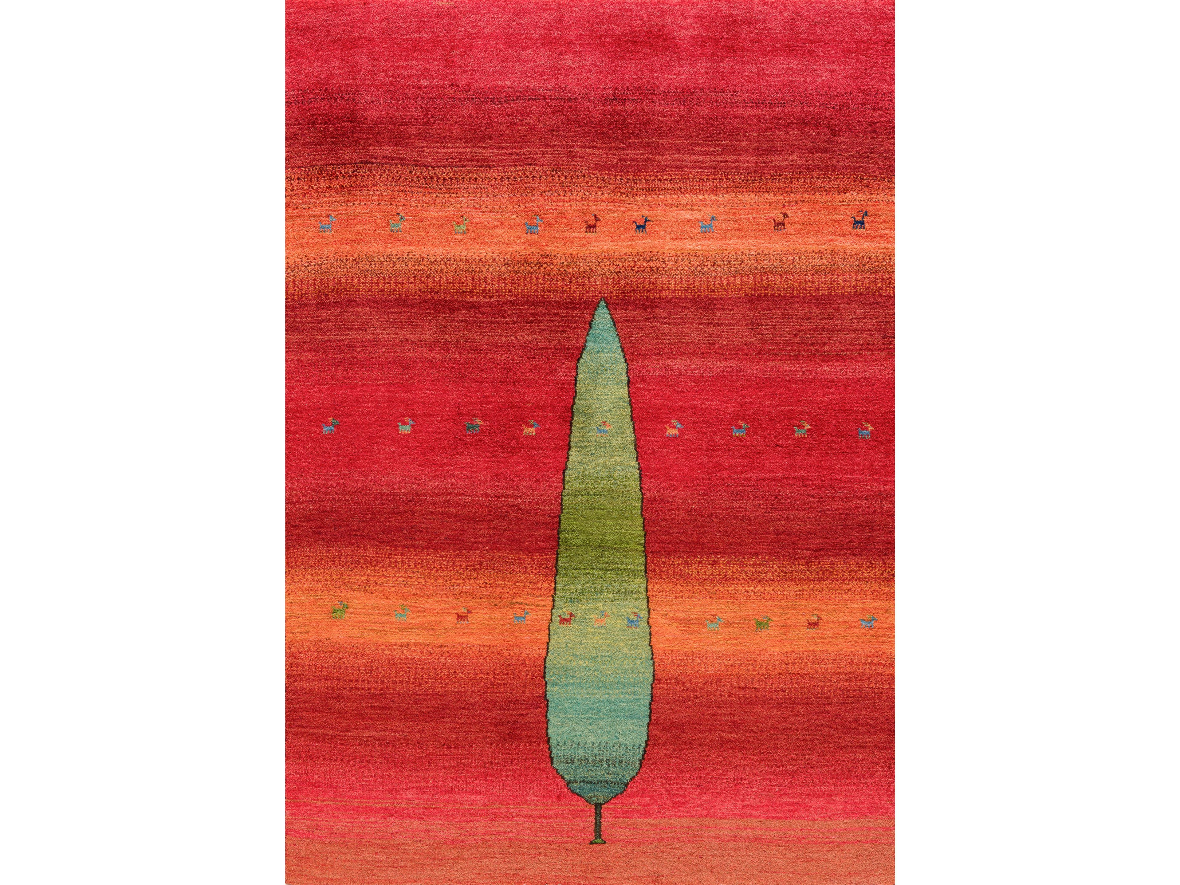 Прямоугольный шерстяной ковер Zollanvari Gabbehs Flora &amp ARCH-00009382