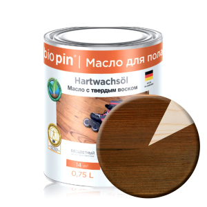 92727513 Краска-масло для деревянных полов цвет прозрачный коричневый 0.75 л STLM-0543946 BIOPIN