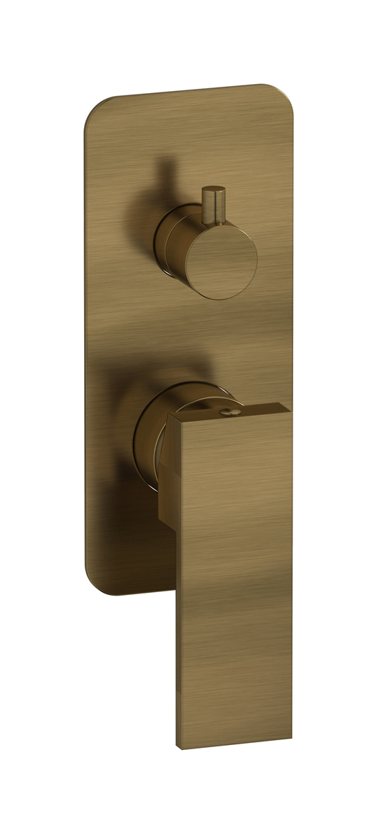 Внешние части встроенного в стену смесителя на 3 потребителя WE ARE IB ru312mb Modern Bronze Rubacuori 