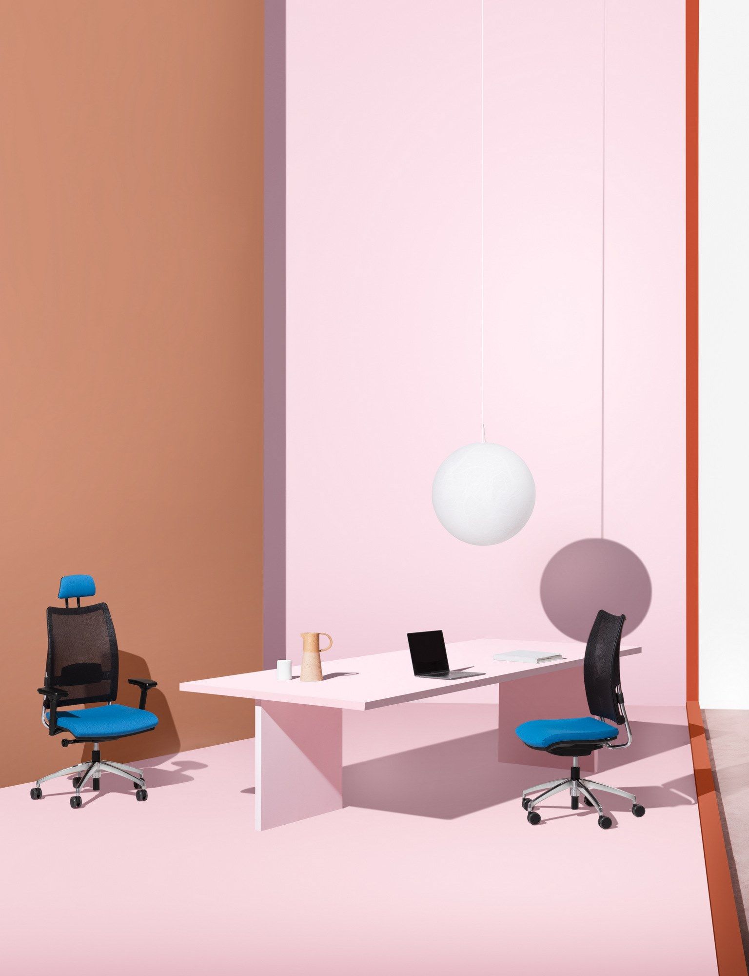 5-спицевое вращающееся сетчатое офисное кресло с колесами Luxy Overtime ARCH-00119979 - Вид №2