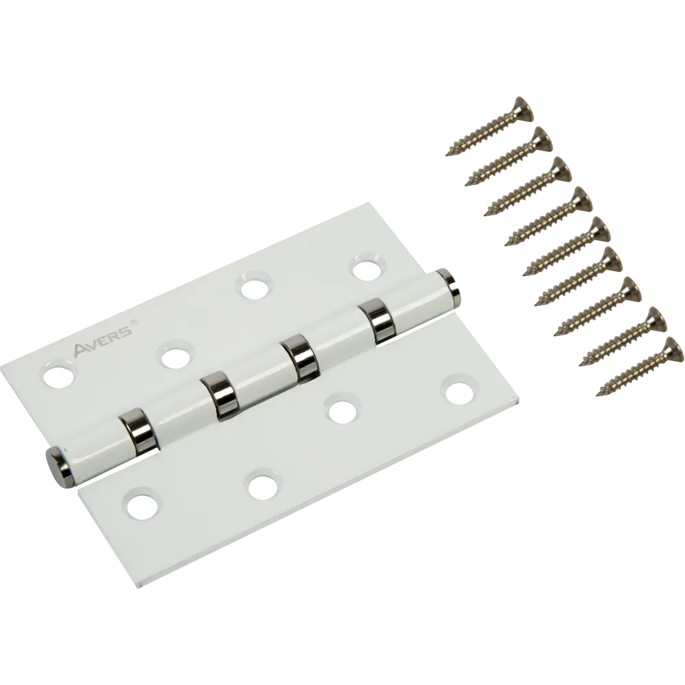 82153510 Петля универсальная B4-W/CR 100x70x2.5 мм, цвет белый STLM-0020595 AVERS  - Вид №2