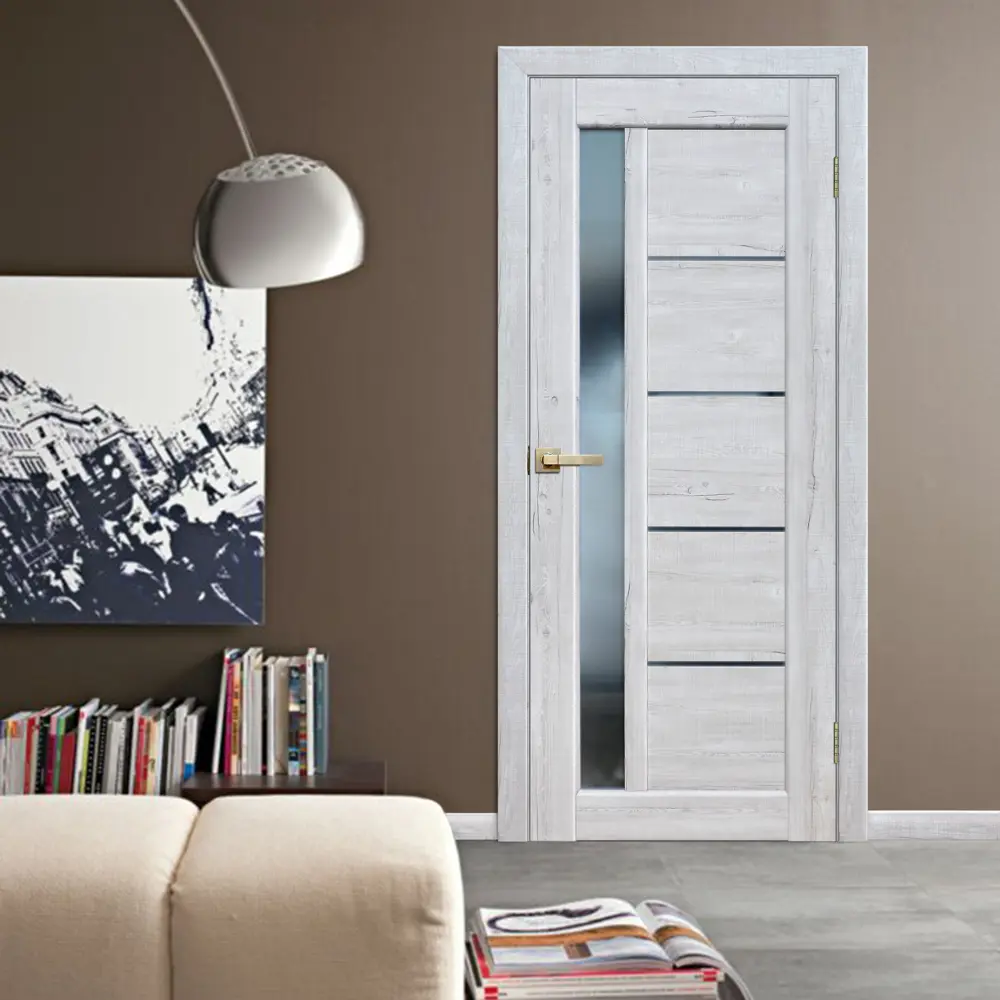 Межкомнатная дверь ARTENS Брио со стеклом 80×200 см в стиле сосна тоскана 83859925 STLM-0045048 - Вид №5