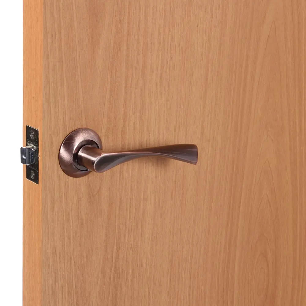 Ручки дверные на розетке EDS-01-10, цвет античная медь EDSON STLM-2143790 - Вид №4