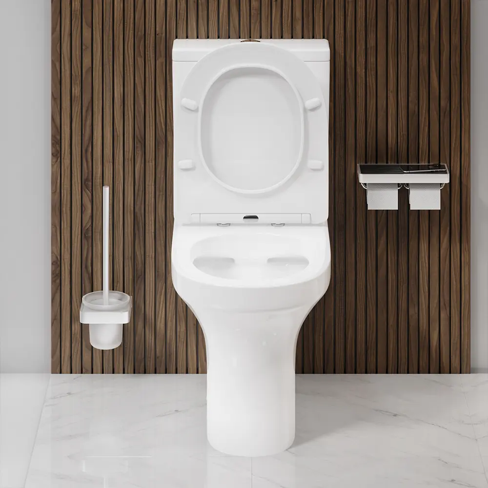 Унитаз-компакт AM.PM Moxie Flash Clean C9M8600SC, безободковый, сиденье с микролифтом, двойной смыв STLM-2075899 - Вид №8