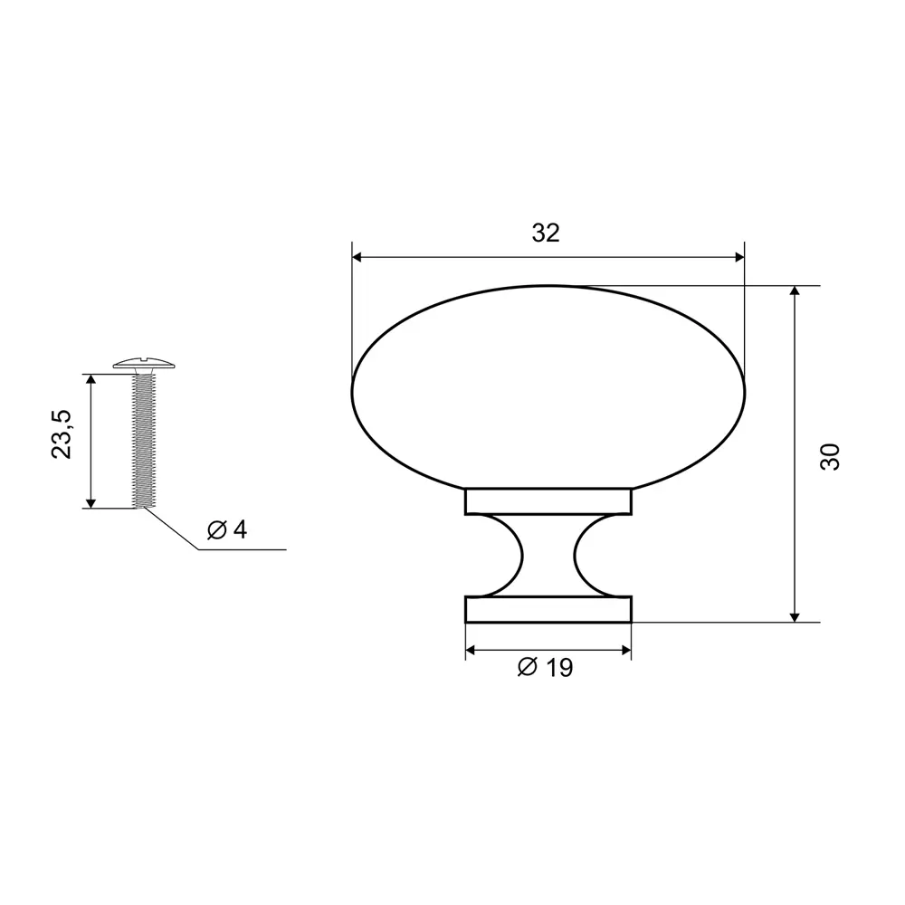 Мебельная ручка-кнопка Palladium DMK-104.BN, цвет матовый никель STLM-2168449 - Вид №2