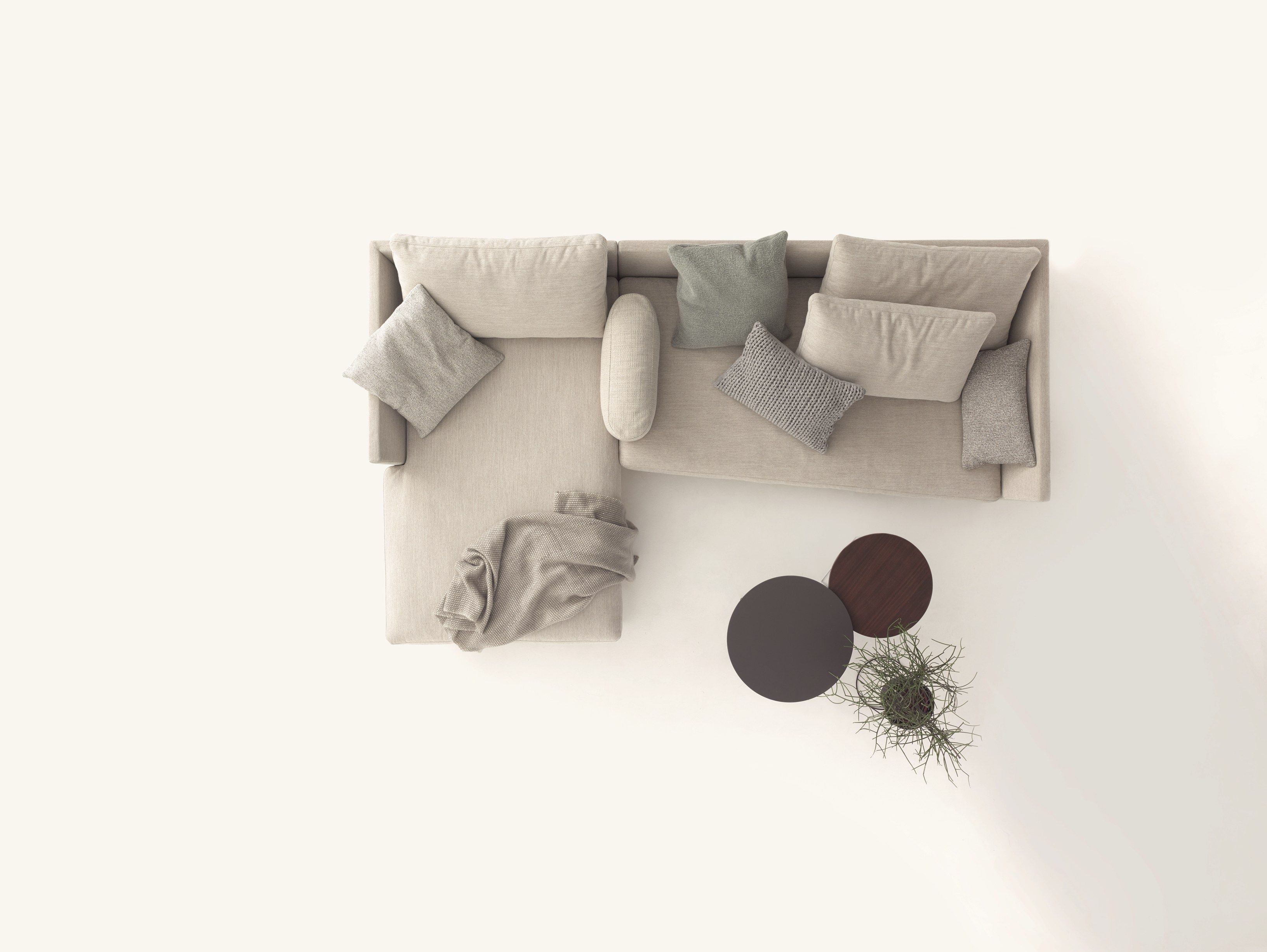 Тканевый диван с полуостровом COR Pilotis ARCH-00002323 - Вид №8