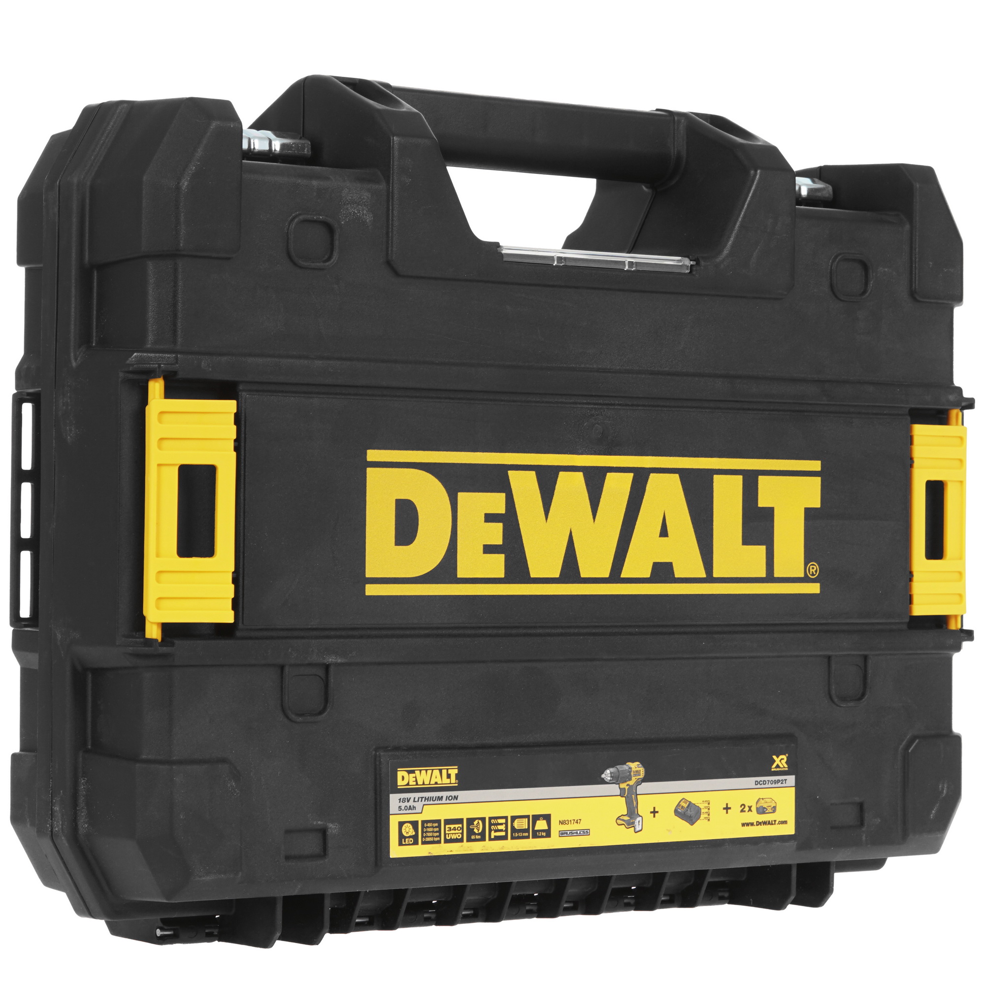 Дрель-шуруповерт DeWalt DCD709P2T XR FLEXVOLТ 18/54V 9014045 STDN-0056237 - Вид №9