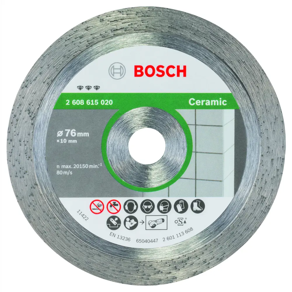 Диск алмазный по керамике Bosch, 76x10 мм BOSCH PROFESSIONAL STLM-2061962