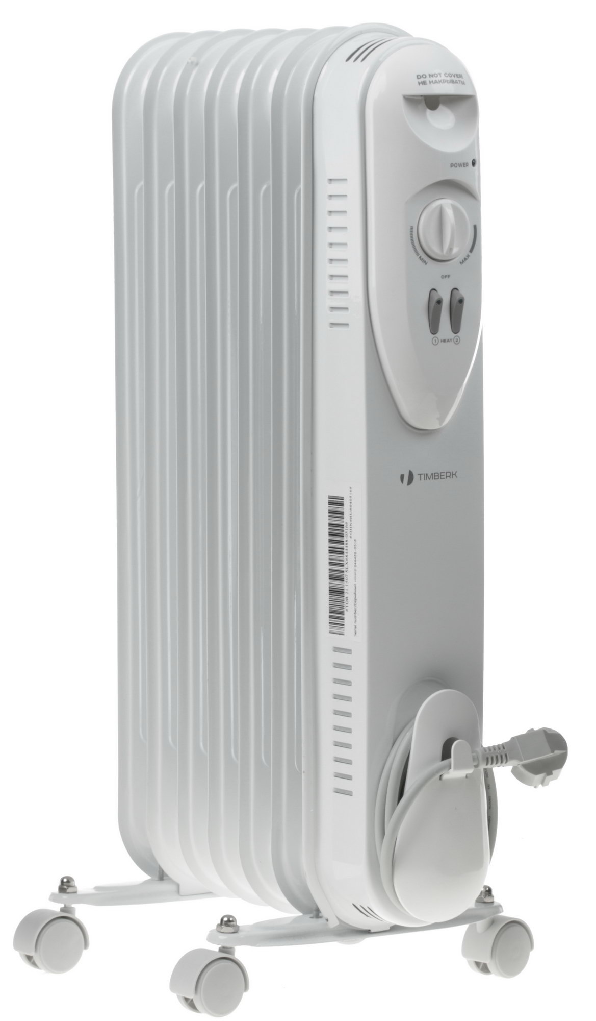 1079461 Масляный обогреватель Timberk TOR 21.1507 SLX белый STDN-0040550