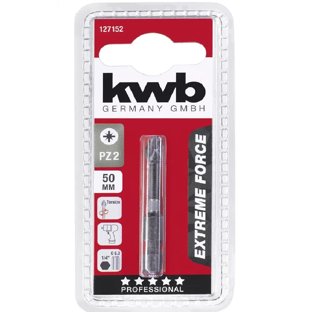 Бита ударная KWB 127152 PZ2x50 мм 86586140 STLM-2094476 Santreyd  - Вид №1