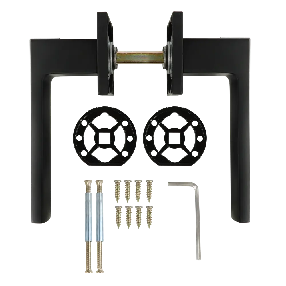 Дверные ручки Edson EDS-136B-Q2 черные для межкомнатных дверей 85170395 STLM-0895380 - Вид №1