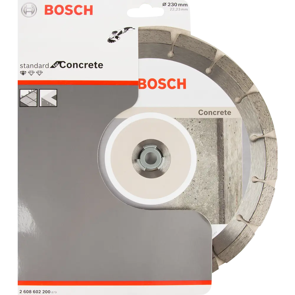 Диск алмазный по бетону Bosch Standard for Concret 2608602200 сегментный 230x22.2x1.8 мм BOSCH PROFESSIONAL STLM-2062536 - Вид №2