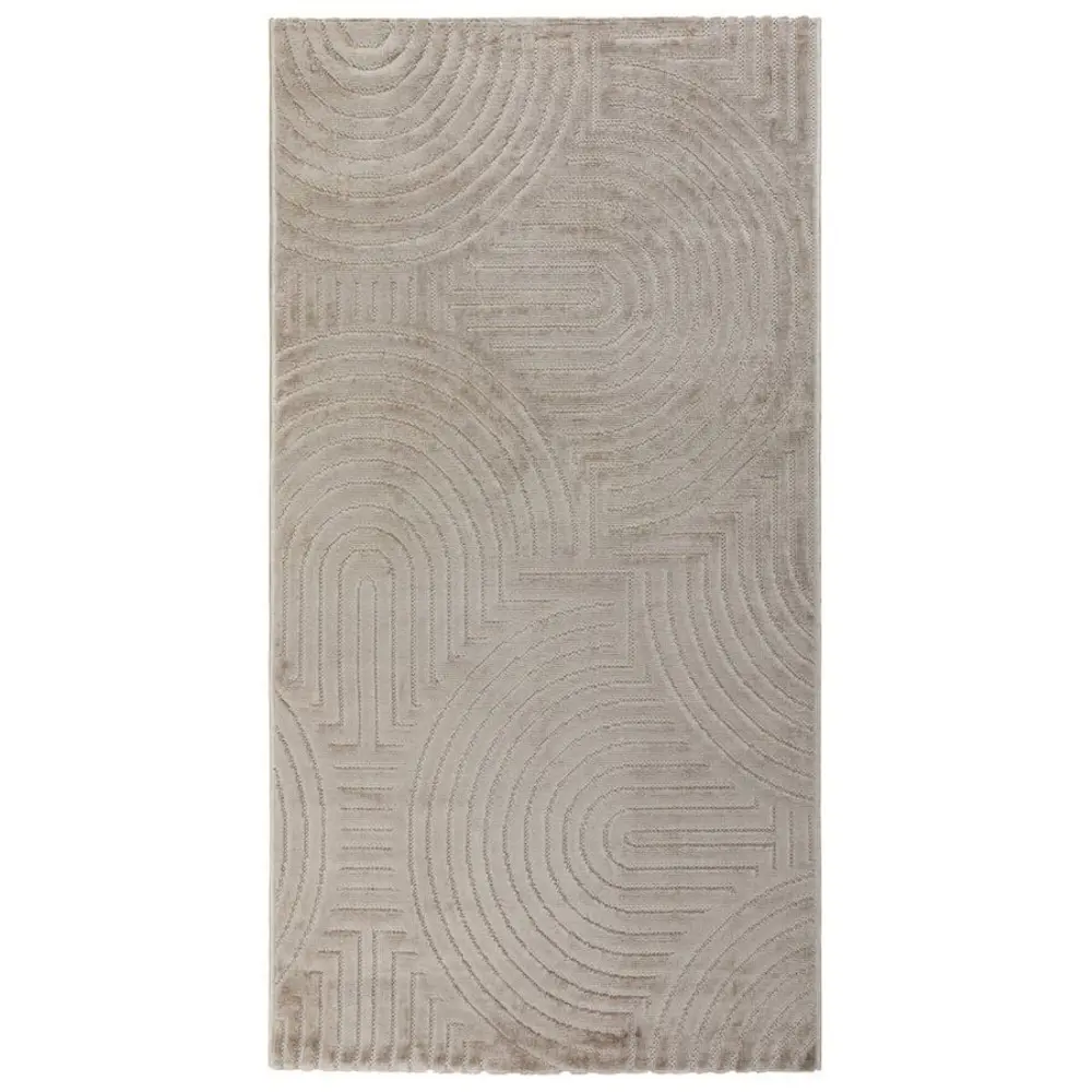 Ковер Ahenkli Tekstil J959A BEIGE/BEIGE Прямоугольный 140x200 см Полиэстер