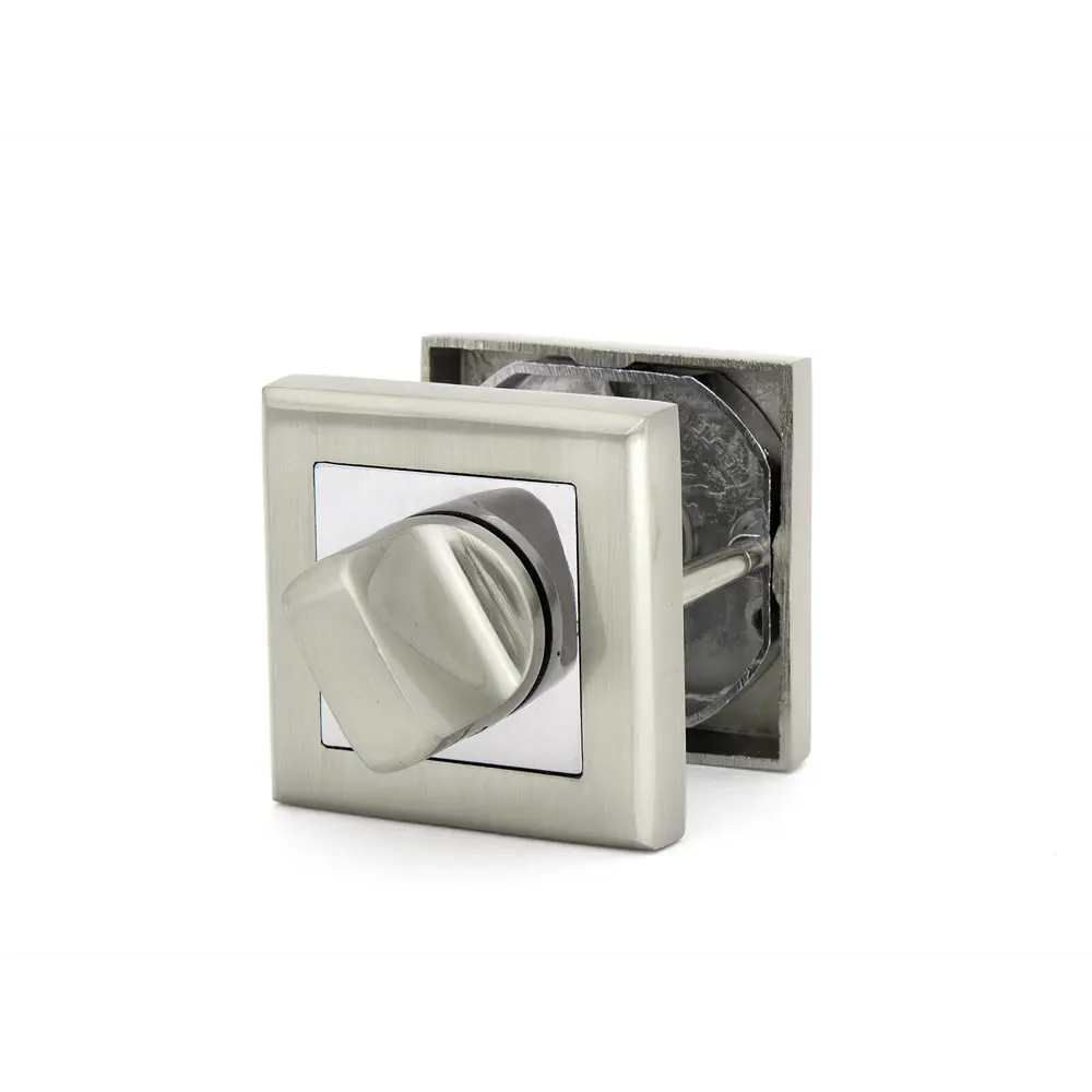 Фиксатор-вертушка для дверей Palladium RS SN/CP BK, ЦАМ, цвет матовый никель/хром STLM-2208928