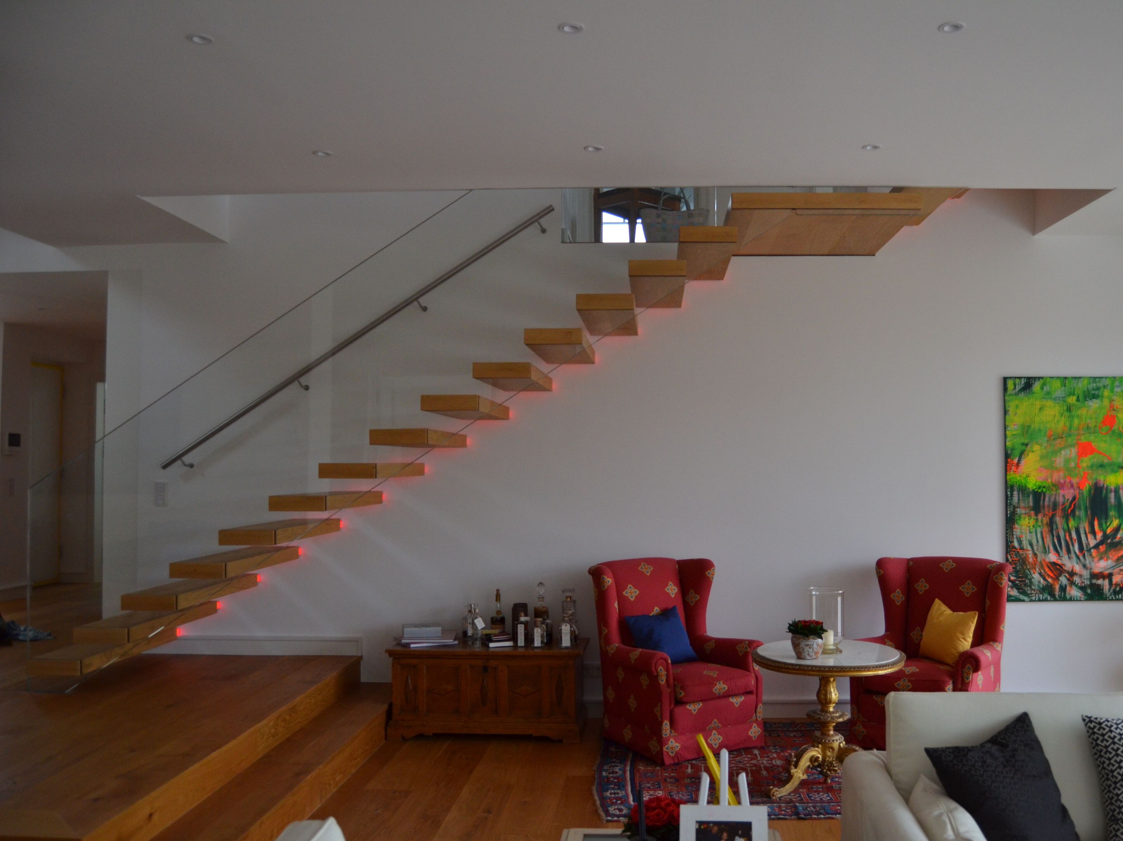 Консольная лестница со светодиодом Siller Treppen Mistral ARCH-00116436