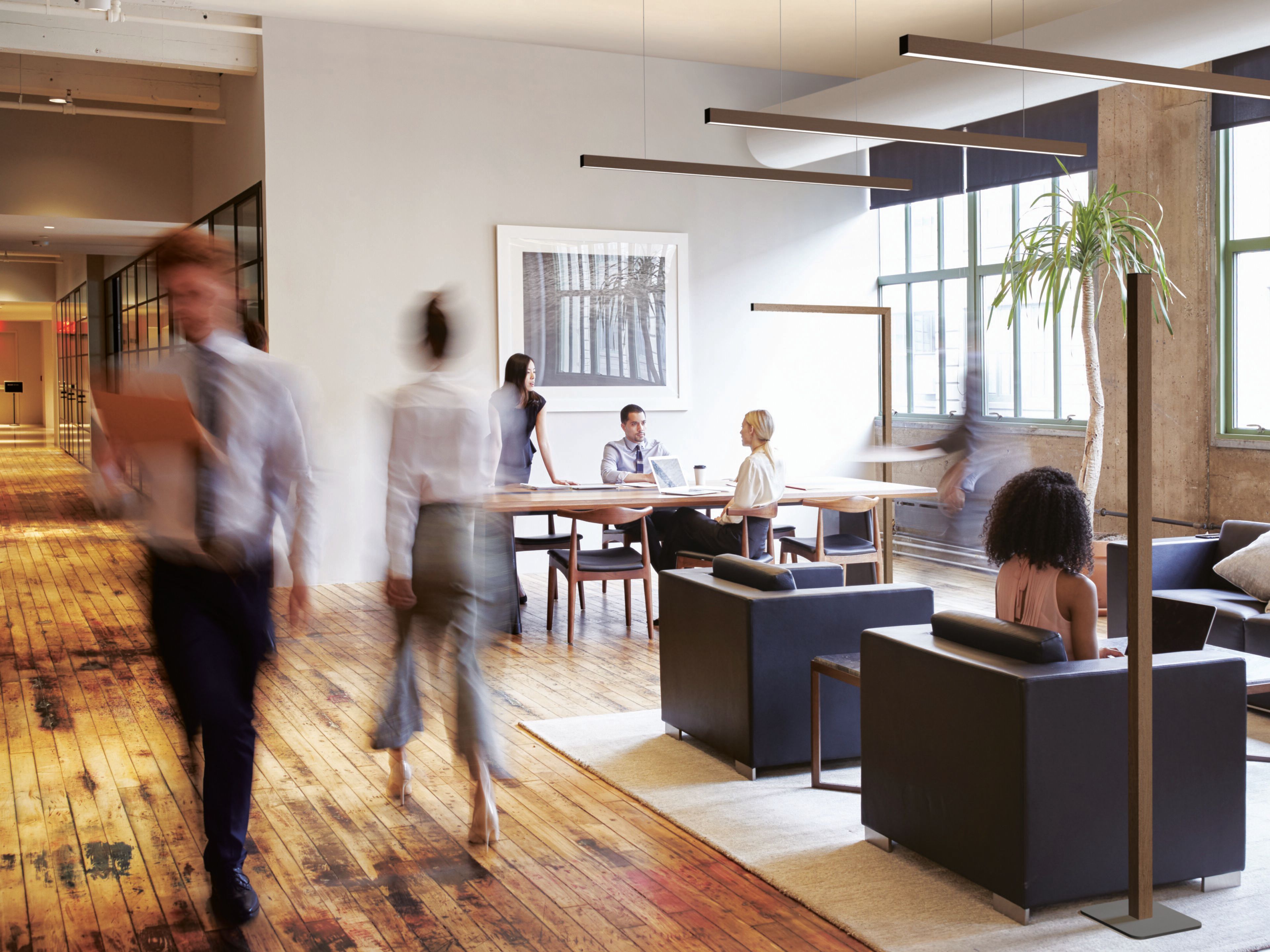 Алюминиевый светодиодный торшер для офиса PAN Maya Mini ARCH-00132875