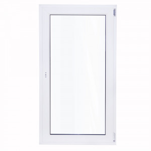 Окно пластиковое ПВХ одностворчатое 1440х870 мм (ВхШ) правое поворотно-откидное двухкамерный стеклопакет белый DECEUNINCK