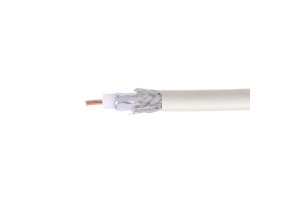 16206313 Коаксиальный кабель 75 Ом, 64%, 0.8 мм, CCS, белый, 100 м RG-6U-CS-1 Cablexpert