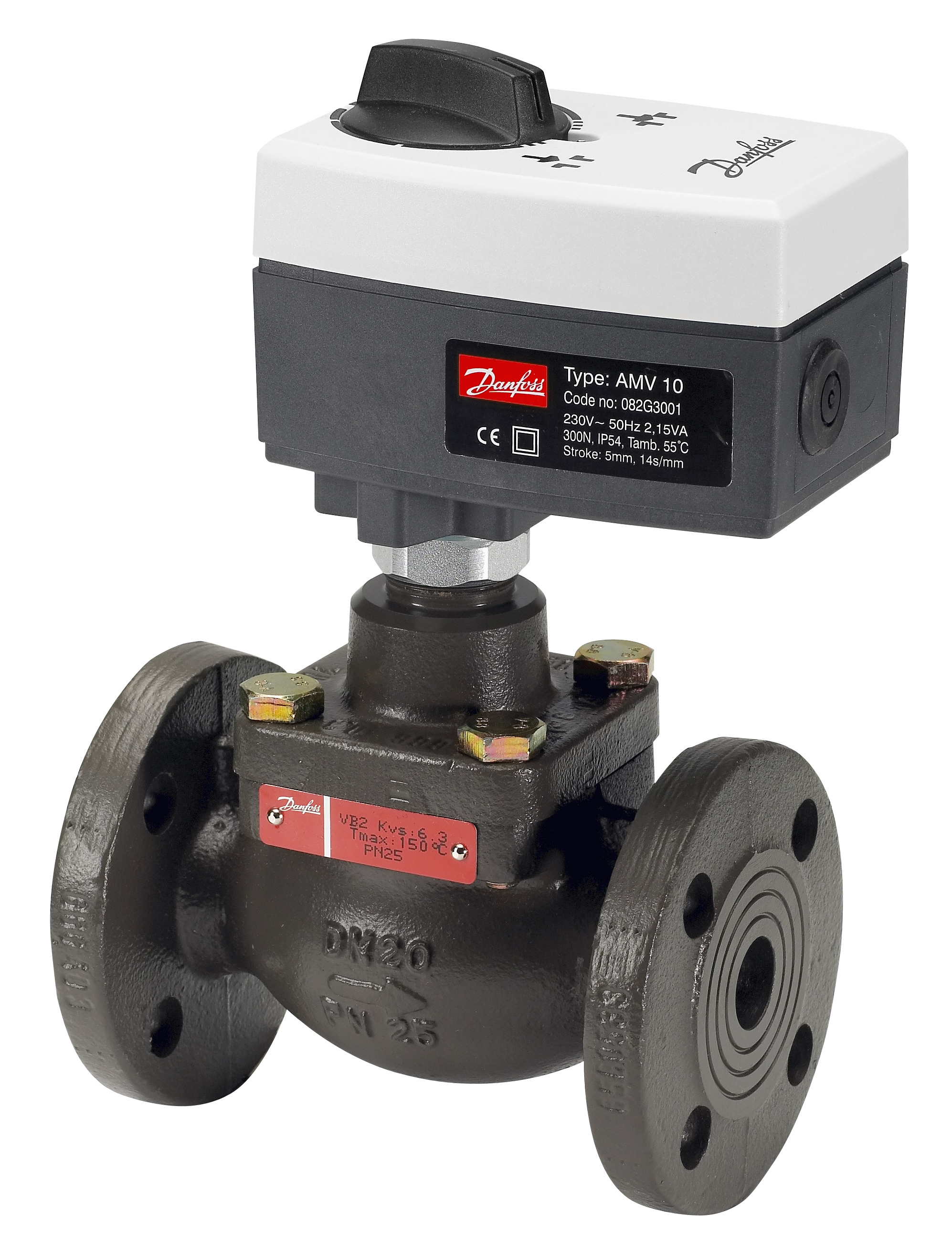 Danfoss Клапан регулирующий VFM 2 фланцевый VFM 2 Клапан регулирующий Ду100 Kv160 065B3502  - Вид №7