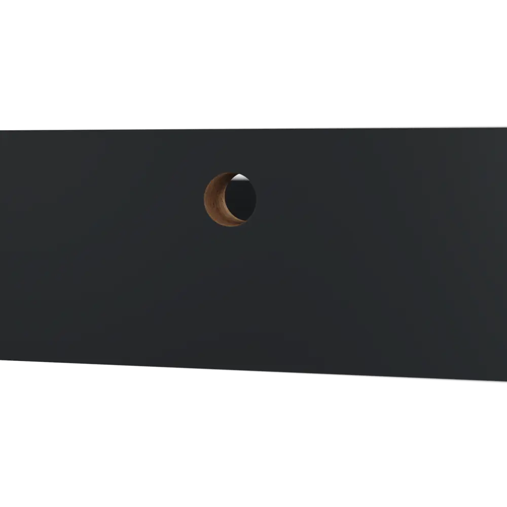 Полка настенная Spaceo Paris 60x10 см МДФ цвет чёрный STLM-2078688 - Вид №3
