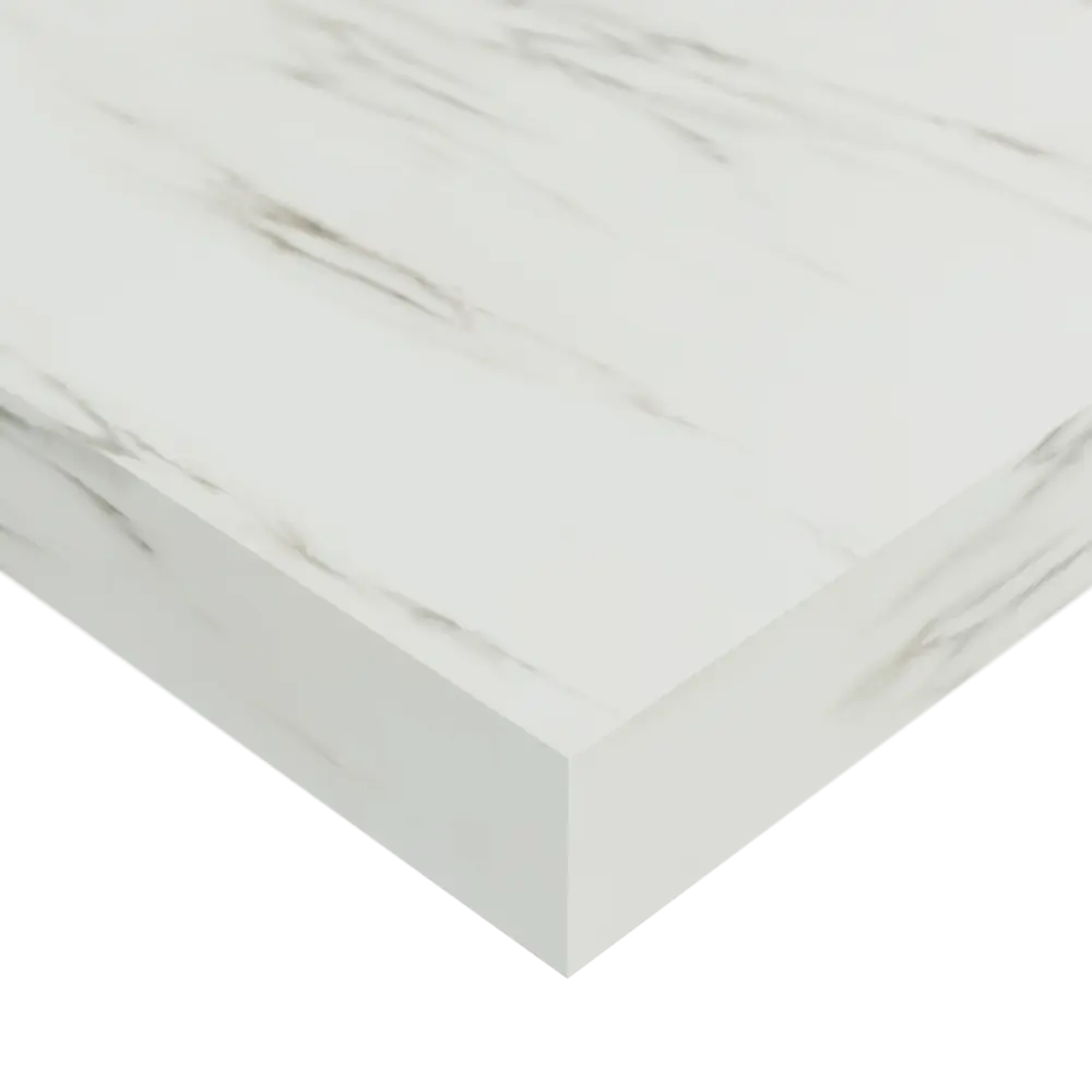 Полка настенная Spaceo White Marble 23x23.5 см МДФ цвет белый мрамор STLM-2037786 - Вид №3