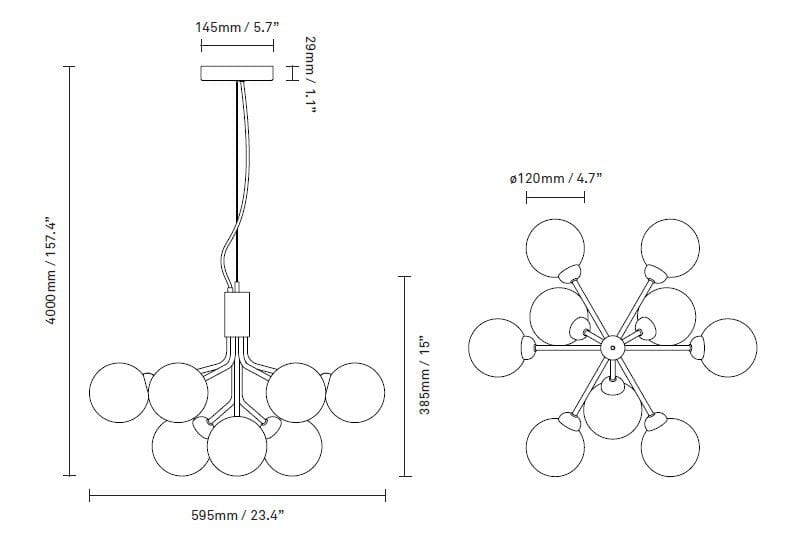 Стеклянный подвесной светильник Nuura Apiales ARCH-00093029 - Вид №7