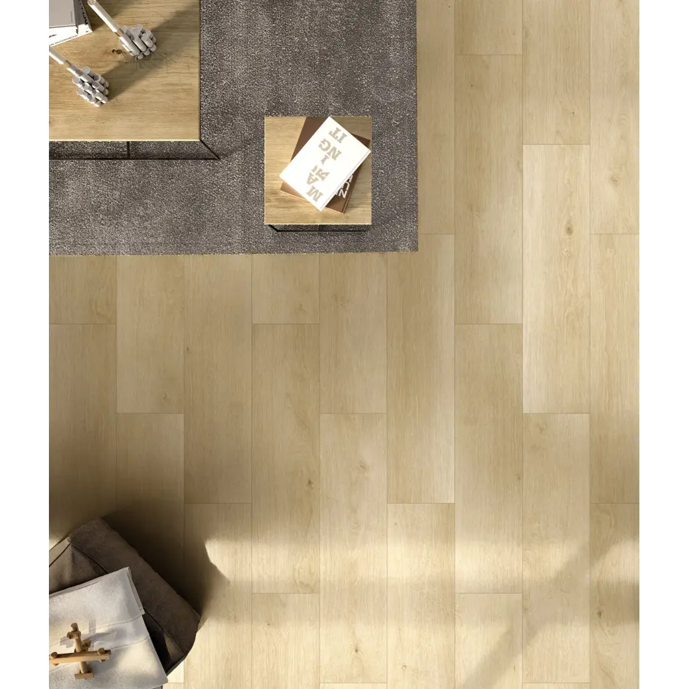Глазурованный керамогранит Global Tile Amadora_GT 19.8x80 см 1.584 м² матовый цвет бежевый 89456533 STLM-2121346 - Вид №6