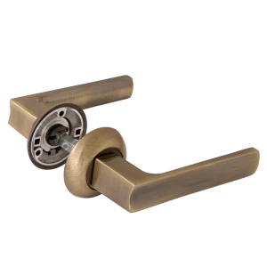 Дверные ручки Ajax Ergo JR/HD ABG-6, без запирания, комплект, цвет зеленая бронза