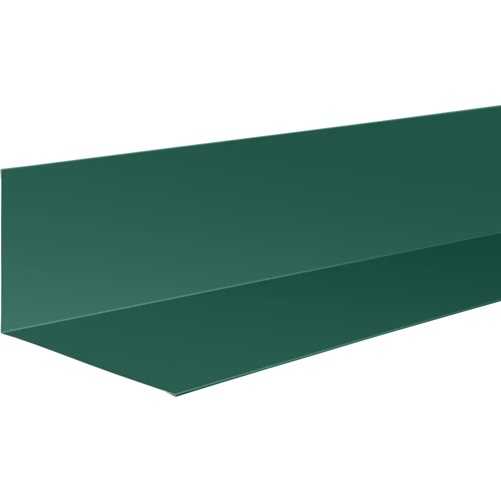 Планка примыкания нижняя 122x250x2000 мм 0.4 мм RAL 6005 зеленый ВЕГА STLM-2139520