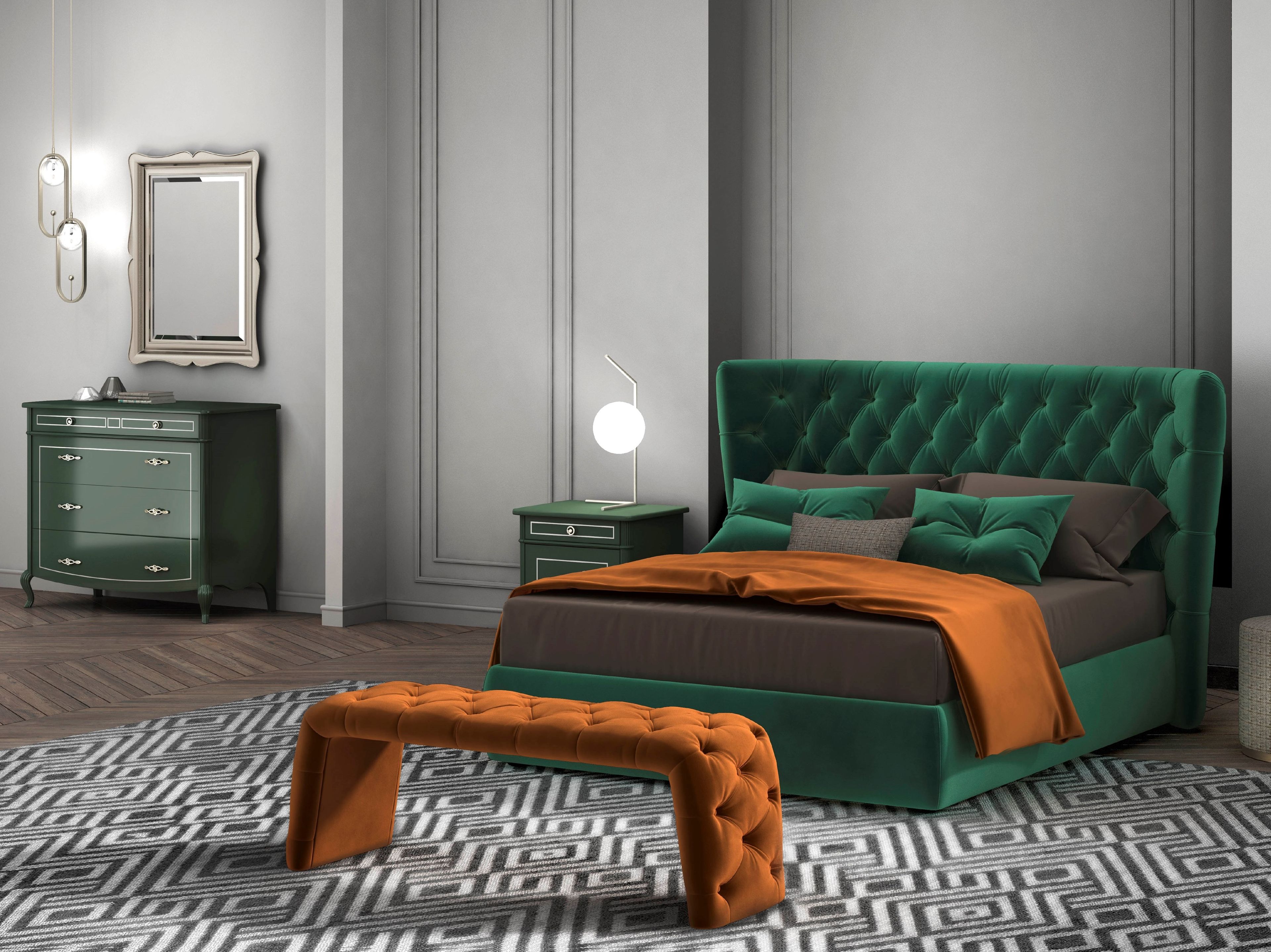 Мягкая скамейка из ткани CASA +39 City ARCH-00036099 - Вид №1