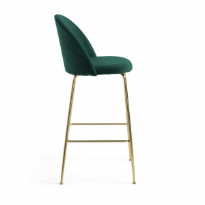 071376 Барный стул зеленый бархат La Forma Mystere