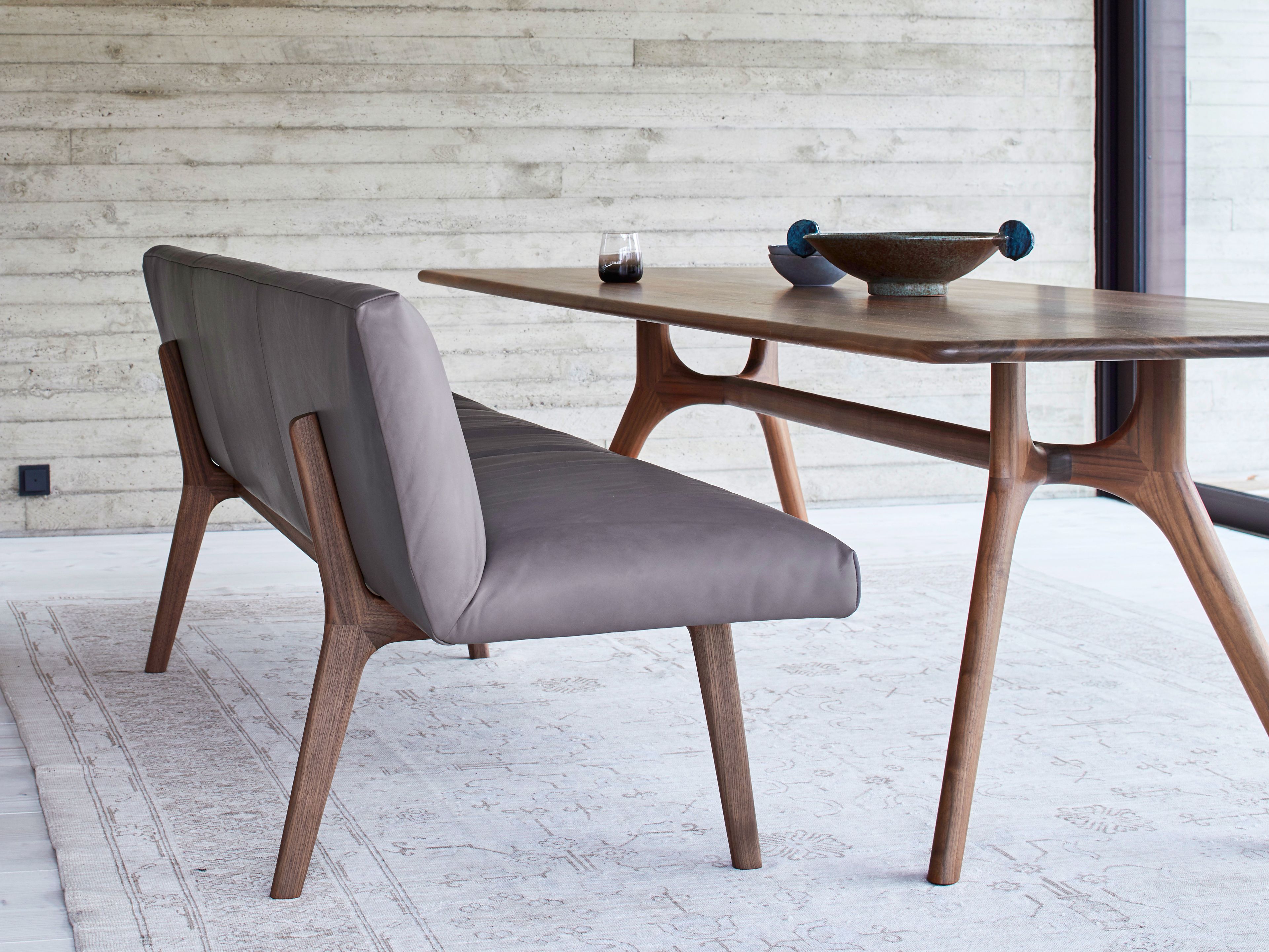 Кожаная мягкая скамья со спинкой more Sova ARCH-00104817 - Вид №2