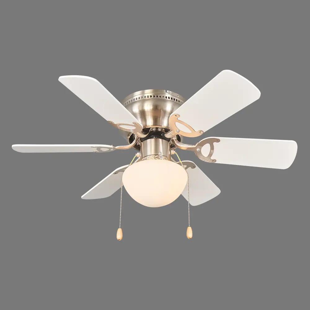 Люстра-вентилятор E27х1X60 Вт, цвет никель Globo STLM-2205140 - Вид №2