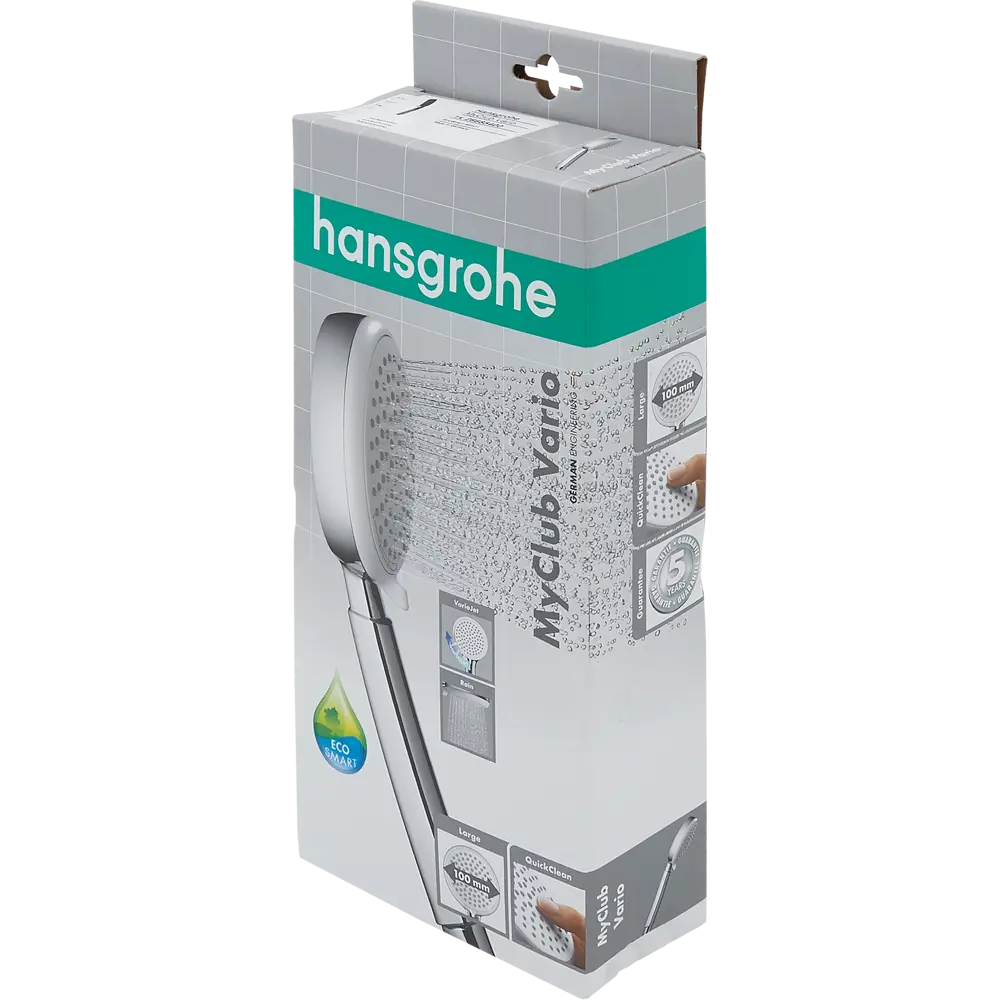 Лейка для душа Hansgrohe MyClub EcoSmart 4 режима цвет хром белый STLM-2197137 - Вид №10